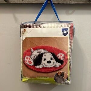 Vervaco Latch Hook Rug Kit Dog Puppy Arts & Crafts NWT